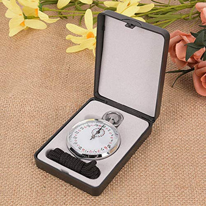 Mechanical Stop Watch, Digital Sports Stopwatch Timer, SXJ504 Sports Stopwatch Timer with Storage Box for Sports Referee Count Timer, Handheld Sports Chronograph for Sports Coaches Fitness
