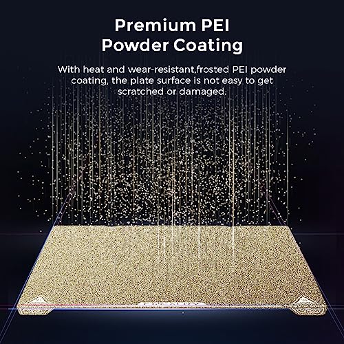 Creality Official Ender 3 S1 Pro Original Build Plate, 235x235mm Texture Surface PEI Sheet Magnetic Removable Flexible Spring Heat Resistance Bed Plate for Ender 3 V3 SE/KE, K1, Ender 3 S1, CR-10 SE - style: PEI Textured (Ender 3 S1 Pro)