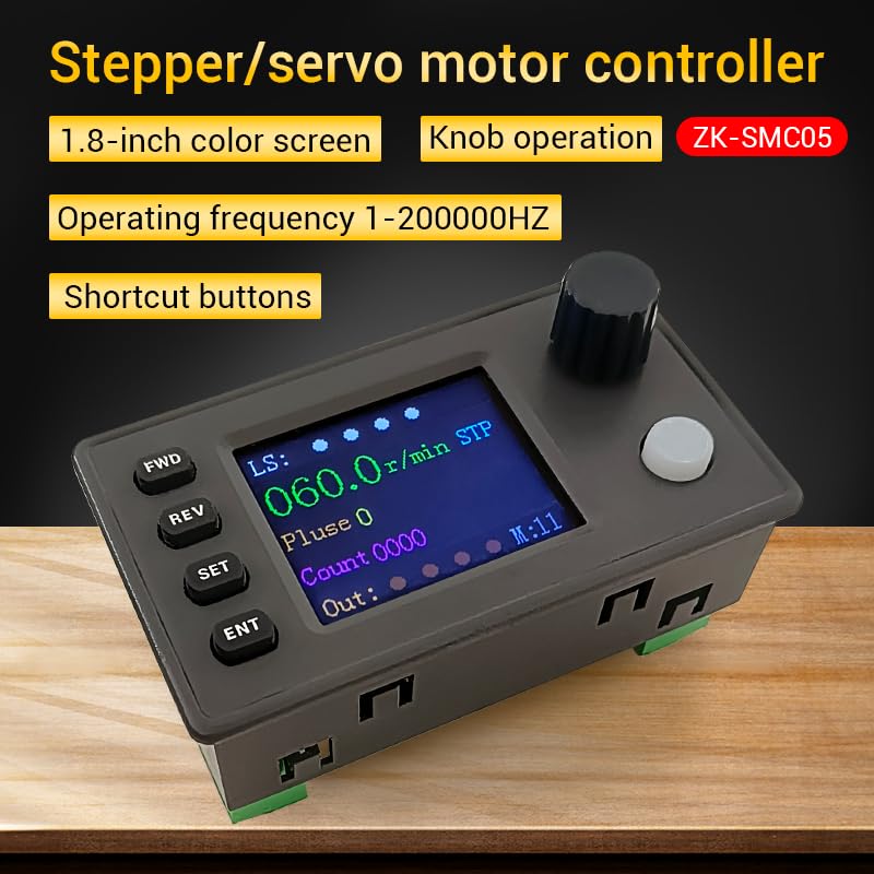 SMC05 Stepper Motor Driver Controller,Servo Motor Driver Integrated Board Forward/Reverse Pulse Speed Angle Control Module,Rotation Adjustment, Speed Regulation
