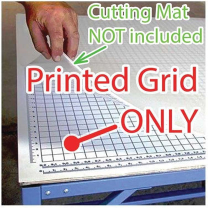 Rhino Grid Sheet for under a Self Healing 4'x8' Cutting Mat (Grid Sheet for under a Mat - NOT to Be Cut On) - color: Grid Sheet for under a mat - NOT to be cut on