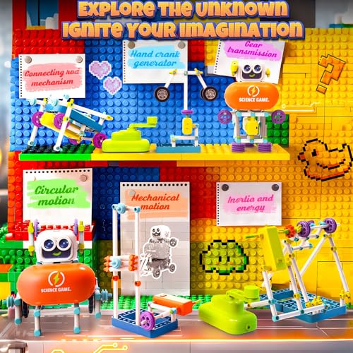SMILESSKIDDO 120-in-1 Science Robot Kit STEM Learning & Education Toy - color: Dark Blue
