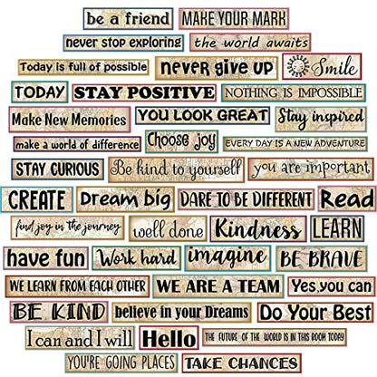 Hotop 42 Pcs Growth Mindset Inspirational Posters Banners Motivational Posters for Classroom Bulletin Board Decor Home Sweet Classroom Motivational Gallery Teacher Door Signs (Travel The Map Style) - style: Travel The Map Style