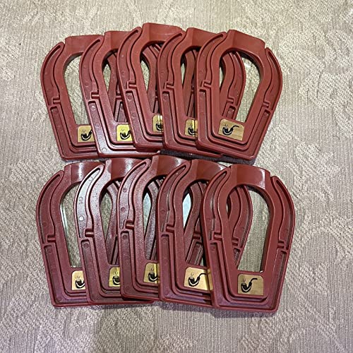 Lot 10 Red Foldable Stand Smoking Pipe Plastic Cigar Pipe Rack Holder - color: Red
