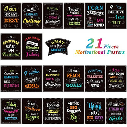 DUAIAI Growth Mindset Bulletin Board Set Classroom Decorations - color: Growth Mindset