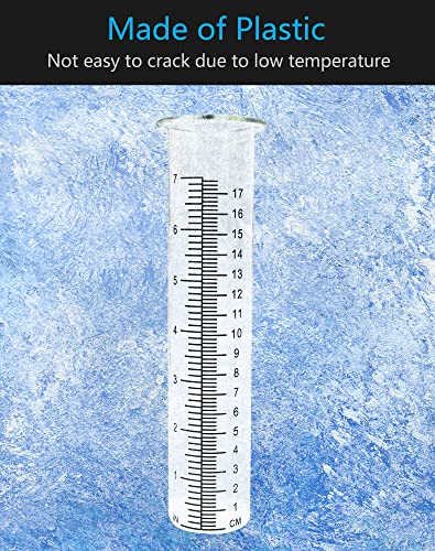 7" Plastic Rain Gauge Replacement Tube, 8.25 x 2.25 x 1.75 inches Cold Resistance Crack Resistance for Outdoor Yard Garden Home - color: 1PCS