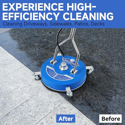 RIDGE WASHER 20’’ Pressure Washer Surface Cleaner with Dual Handle - size: 20 Inch