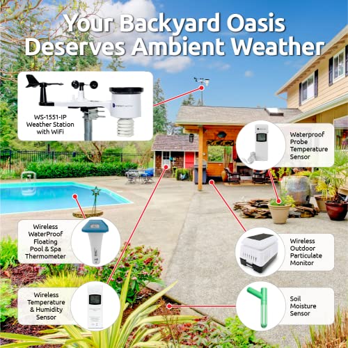 Ambient Weather WS-1553-IP Smart Wireless Weather Station with Remote Monitoring and Alerts - style: IP Module + Array