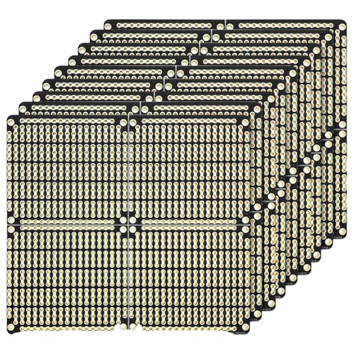 9-Pack Prototyping PCB Board, Gold-Plated, Solderable