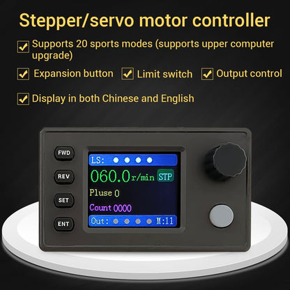 SMC05 Stepper Motor Driver Controller,Servo Motor Driver Integrated Board Forward/Reverse Pulse Speed Angle Control Module,Rotation Adjustment, Speed Regulation