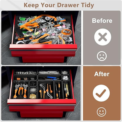 【𝗫𝗫𝗟 𝟱𝗽𝗰𝘀】A-LUGEI Tool Box Organizer Garage Organization and Storage - size: 5pcs-XXL Size