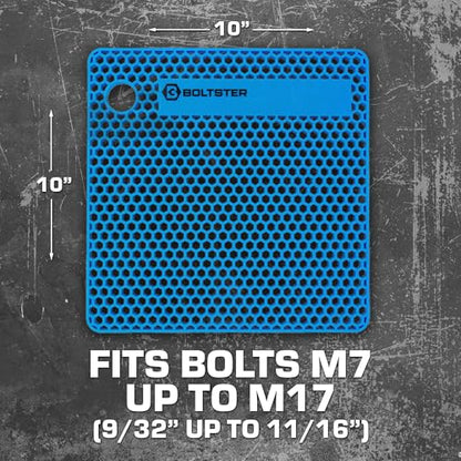 Boltster Original Silicone Fastener Organizer Tray, Blue - color: Blue