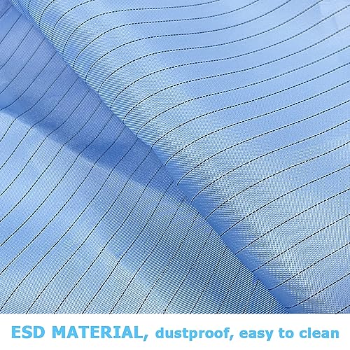 Microscope Dust Cover 20x20 Inch, ESD Anti-Static Cover for Microscope - color: Blue-20"L x 20"W
