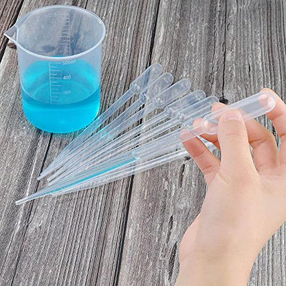 Yesallwas Plastic pippets Dropper 2ml 100Pcs, Large Pipette Dropper for Lab Measuring and distributing Liquid (2ml 100pcs) - size: 2ml 100pcs
