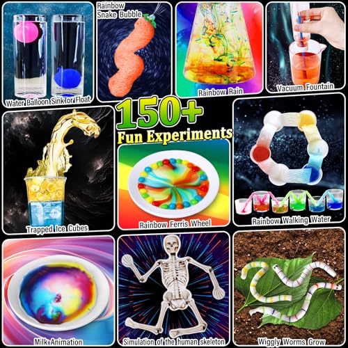 PATIFEED 150 Experiments Science Kit for Kids Chemistry Set