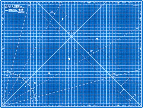 Elan Cutting Mat A2 Blue, Self Healing Cutting Mat 18x24 Inch, 5-Ply Craft Board Blue, Hobby Board for Crafts 18x24 Inch - style: 24 x 18"