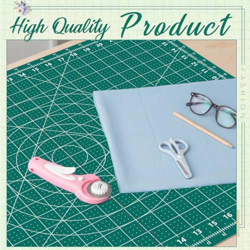 Teenyyou 18" x 24" Self Healing Cutting Mat Foldable - color: Green, size: 24" L x 18" W