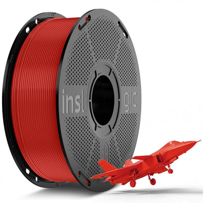 Inslogic Pre-Dried PLA Pro Filament 1.75mm, Strong PLA Plus, 1kg Red - color: 1kg Red