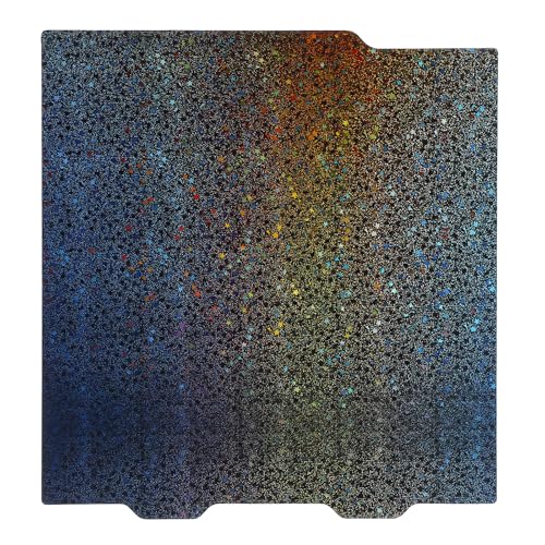MECCANIXITY PEI and PEY Build Plate 184x184mm, PEI Gold and PEY Starry Sky Sheet Spring Steel Build Plate for Bambu Lab P1P/P1S /X1/X1C/A1 3D Printer - size: 184x184mm, style: PEI Gold and PEY Starry Sky