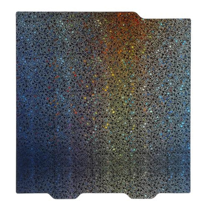 MECCANIXITY PEI and PEY Build Plate 184x184mm, PEI Gold and PEY Starry Sky Sheet Spring Steel Build Plate for Bambu Lab P1P/P1S /X1/X1C/A1 3D Printer - size: 184x184mm, style: PEI Gold and PEY Starry Sky
