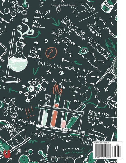 Chemistry Composition Notebook: 8.5 X 11 College Ruled Paper Lined Journal, Experiment Laboratory Equipment Pattern Cover - A Science Themed Gift For Your Friends