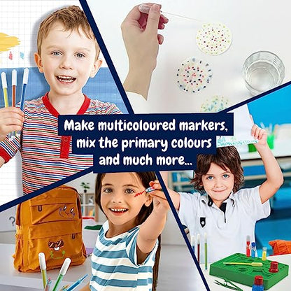 Science4you Marker Maker for Kids - Make Your Own Washable and Scented Markers for Kids, Marker Set with 12 Activities + 65 Contents, Stem Toys, Games, Gifts for 6+ Year Old Boys and Girls… - style: Classic
