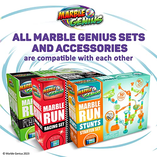 Marble Genius Stable Bases, 4pcs Marble Run Accessory Set - STEM