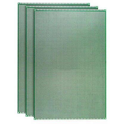 Double Sided PCB Board,D DZRCOXI Large PCB Circuit Board Protoboard 3Pcs 20X30CM for DIY Soldering Electronic Projects Compatible with Arduino Kits (20X30CM-3Pcs) - style: 20X30CM-3Pcs