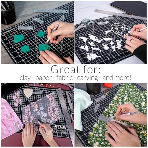 WA Portman Self-Healing Cutting Mat, Crafting Knife, 36'' Metal Ruler Set - size: 24x36
