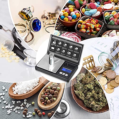 THINKSCALE Mini Pocket Scale 200g/0.01g – Jewelry, Medicine, Coffee - color: Black