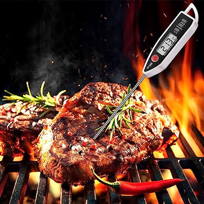 Digital Thermometer Food Meat Candy Water Immediate Read Thermometer for Kitchen Cooking(12 Pcs)