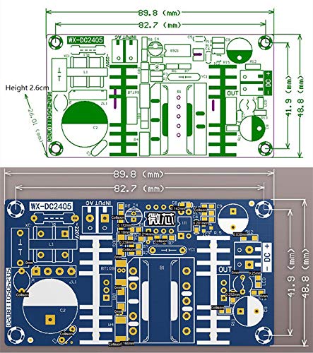 NOYITO AC to DC Isolated Power Supply Module AC 120V 100V - 240V to DC 12V 4A 48W Peak 12V 6A 72W Max Power Module with Overvoltage Overload Short-Circuit Protection (12V 4A, Peak 6A) - size: 12V 4A / Peak 6A