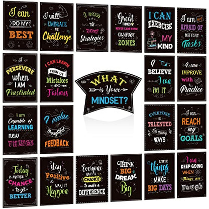 DUAIAI Growth Mindset Bulletin Board Set Classroom Decorations - color: Growth Mindset