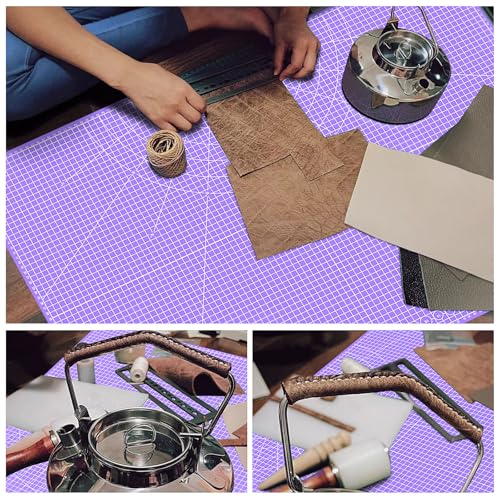 24" x 36" Self Healing Cutting Mat: Double Sided Sewing Cutting Mat Craft Supplies A1 Size for Quilting, Crafts Arts, and Fabric Purple & Pink Design (Pink & Purple) - color: Pink & Purple