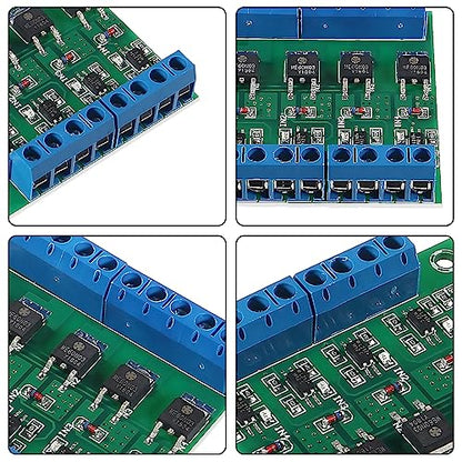 3pcs 4-Channel PLC Amplifier Circuit Board MOS FET PWM 3-20V to 3.7-27VDC 10A Driver Module