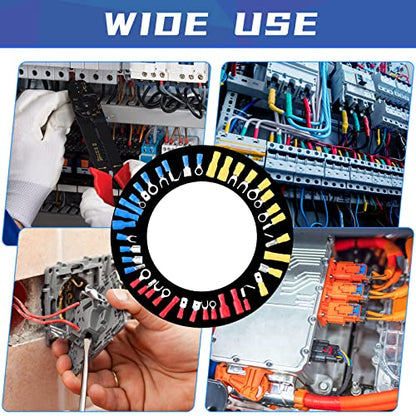 Hoteam 1200 Pcs Cold Shrink Insulated Electrical Wire Connectors Kit