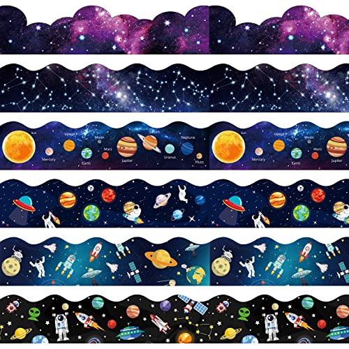 Containlol 118ft Bulletin Board Border Classroom Border, Planet Space Style - style: Planet Space Style