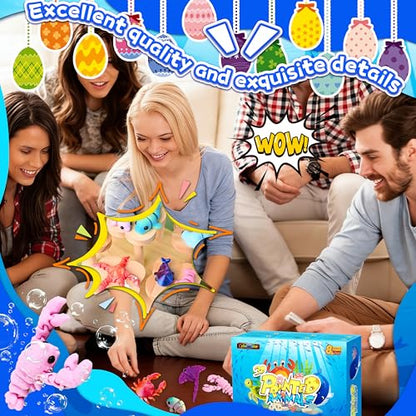 30 Pcs 3D Printed Animals Bulk Pack, Mini Sea Animal Figures - style: 30P Upgrade Ocean Animals