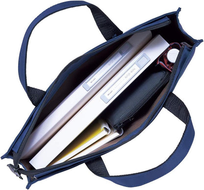 LIHIT LAB Slim Pen/Pencil Pouch, Wide, 0.7 × 5.5 × 8.5 Inches, Indigo (A7653-11) - color: Indigo, size: 0.7 × 5.5 × 8.5 Inches