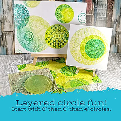 Gel Press Gelli Printing Plate - (4" Circle) - 10806-4 - size: 4" Round