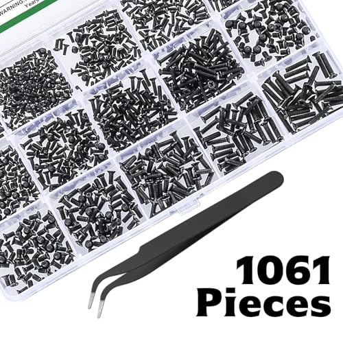 1060 Pcs M1.4 M1.7 M2 M2.5 Micro Laptop Screws Kit，for Electronic SSD - size: M1.4 M1.7 M2 M2.5 - 1060