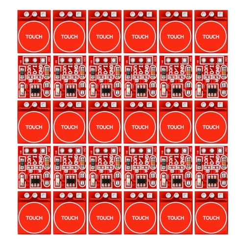 Gebildet 30PCS TTP223 Touch Button Module, Capacitive Switch Sensor with Self-Lock & Momentary Modes, High/Low Level Output (2.5V-5.5V, 15x11mm) - style: TTP223