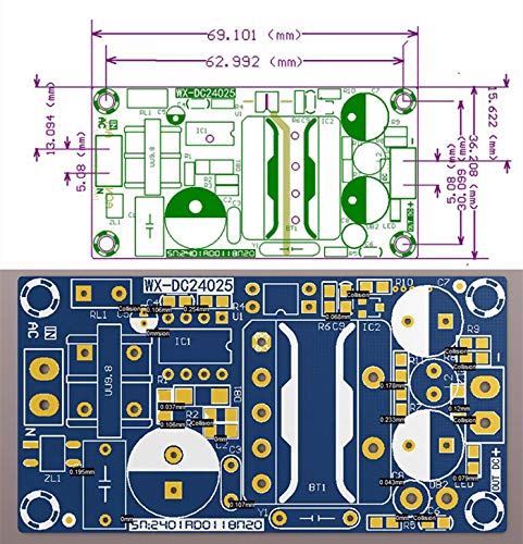NOYITO AC to DC Isolated Power Supply Module AC 120V 100V - 265V to DC 12V 2A 24W Peak 12V 4A 48W Max Power Module with Overvoltage Overload Short-Circuit Protection (12V 2A, Peak 4A) - size: 12V 2A / Peak 4A