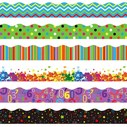 Containlol 118ft Bulletin Board Border Classroom Border, Geometric Style - style: Geometric Style