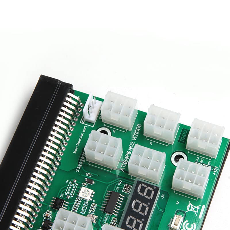 Acxico 1Pcs 6PIN 1200W Server Power Supply Breakout Board for HP DPS-1200QB A PSU GPU Mining