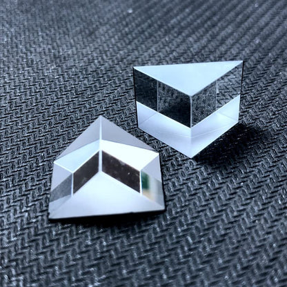 Right Angled Triangular Prism, N-BK7 (K9) Optical Components Glass for Precision Instruments Excellent, Physics, Light Refraction & Wavelength Experiments - size: 15MM