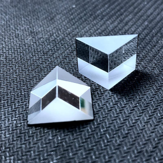 Right Angled Triangular Prism, N-BK7 (K9) Optical Components Glass for Precision Instruments Excellent, Physics, Light Refraction & Wavelength Experiments - size: 15MM