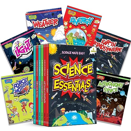 Science Essentials: Science Made Easy Boxed Set [Box Set of 6 Books] / Illustrated Science Book for Kids / Simplified Concepts of Science / Kids’ Book