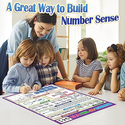 Aizweb Giant Magnetic Number of the Day Chart Paper,Dry Erase Place Value Number Line for Classroom Whiteboard Accessories,Teacher Must Have Essential Homeschool Teaching Supplies,Math Manipulative - style: Number