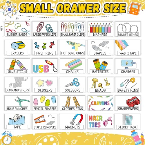 96 Pcs 12 Sheets Teacher Toolbox Labels Classroom Tool Box Storage Stickers School Classroom Supplies Labels Decor for Back to School Teacher Supplies Organization