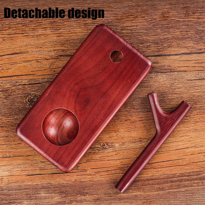 Tom's Wheezes Wooden Tobacco Pipe Stand Holder for Smoking Pipe - Detachable Desktop Decorative Rack Rest for Pipe longer than 5 inches